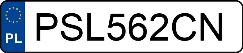 Numer rejestracyjny PSL 562CN posiada VOLKSWAGEN GOLF - PSL562CN