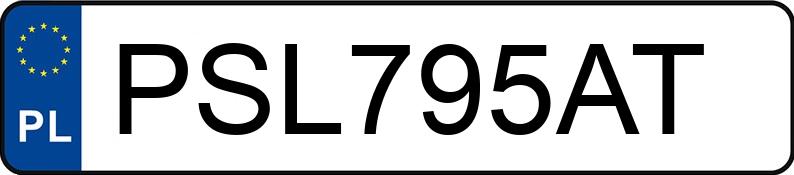 Numer rejestracyjny PSL795AT posiada AUDI A4 2.0 Kat. MR`05 E4 8E A4 2.0 Kat. MR`05 E4 8E