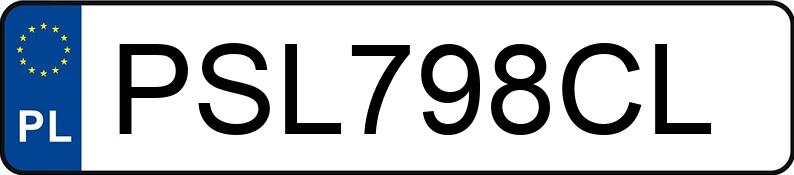 Numer rejestracyjny PSL 798CL posiada AUDI A4 AVANT - PSL798CL