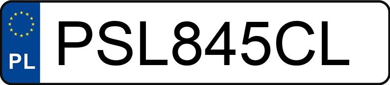 Numer rejestracyjny PSL 845CL posiada VOLKSWAGEN GOLF - PSL845CL
