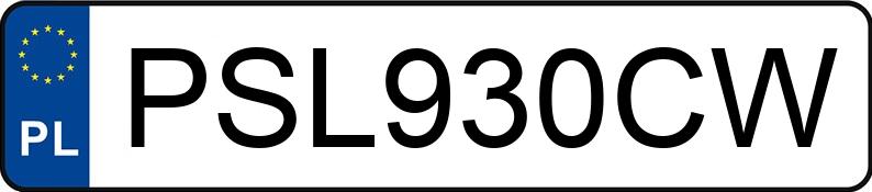 Numer rejestracyjny PSL 930CW posiada BMW 530D - PSL930CW Numer rejestracyjny PSL 930CW posiada BMW 530D - PSL930CW