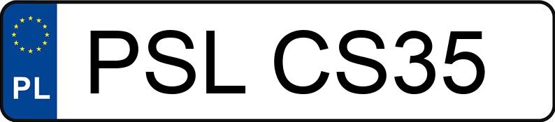 Numer rejestracyjny PSL CS35 posiada VOLVO S40 - PSLCS35