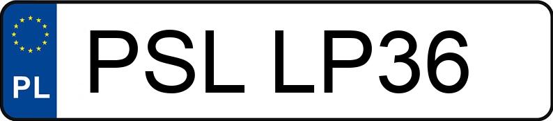 Numer rejestracyjny PSL LP36 posiada BMW 318i Kat. MR`98 E46 318i Kat. MR`98 E46 - PSLLP36