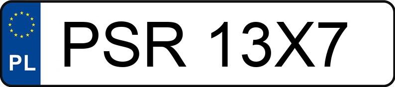 Numer rejestracyjny PSR 13X7 posiada RENAULT FLUENCE - PSR13X7