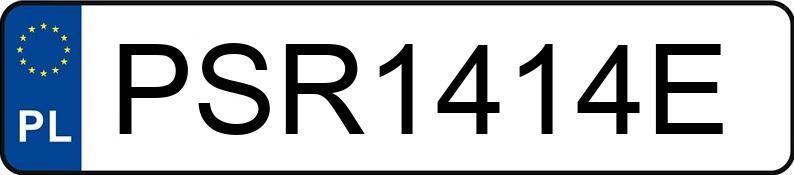 Numer rejestracyjny PSR 1414E posiada AUDI A3 SPORTBACK - PSR1414E