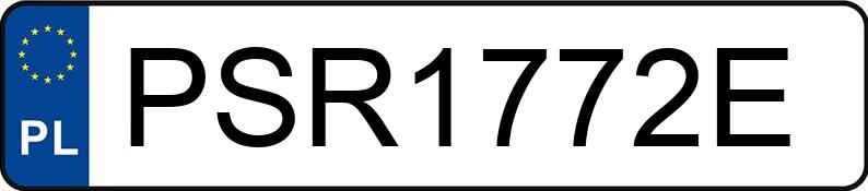 Numer rejestracyjny PSR 1772E posiada MAN TGA 18.430 - PSR1772E