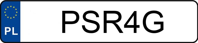 Numer rejestracyjny PSR 4G posiada VOLKSWAGEN  - PSR4G