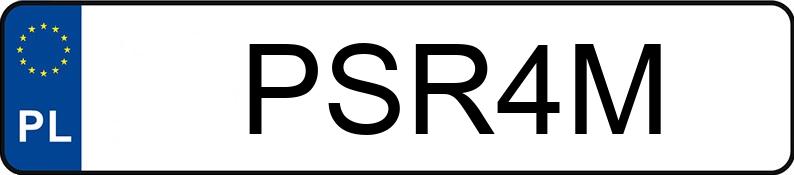 Numer rejestracyjny PSR 4M posiada PONTIAC Firebird Trans Am 5.7 Firebird Trans Am 5.7 - PSR4M
