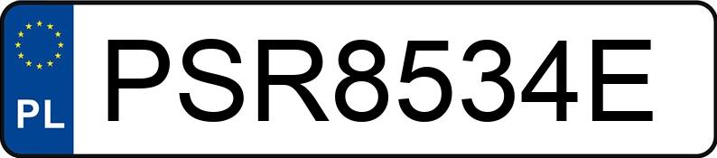 Numer rejestracyjny PSR 8534E posiada BMW 328I - PSR8534E