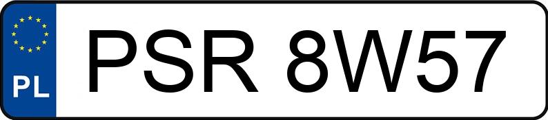 Numer rejestracyjny PSR 8W57 posiada VOLKSWAGEN Transporter T5 MR`03 E4 3.0t Caravelle - PSR8W57