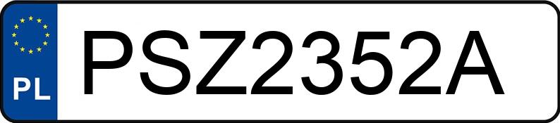 Numer rejestracyjny PSZ 2352A posiada OPEL VECTRA - PSZ2352A