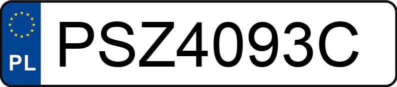 Numer rejestracyjny PSZ 4093C posiada AUDI A6 2.0 TDi MR`04 E4 4F A6 2.0 TDi MR`04 E4 4F - PSZ4093C