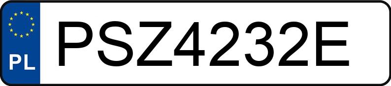 Numer rejestracyjny PSZ 4232E posiada SKODA SUPERB - PSZ4232E