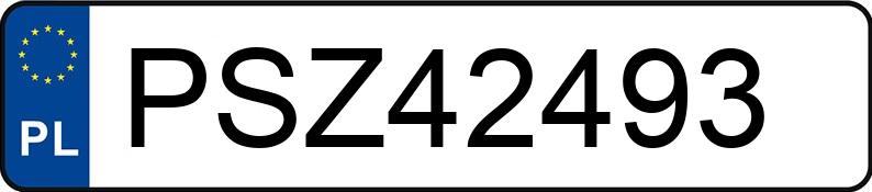 Numer rejestracyjny PSZ 42493 posiada SEAT IBIZA - PSZ42493 Numer rejestracyjny PSZ 42493 posiada SEAT IBIZA - PSZ42493