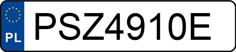 Numer rejestracyjny PSZ 4910E posiada DODGE Grand Caravan 3.6 Kat. MR`11 GT Aut. - PSZ4910E