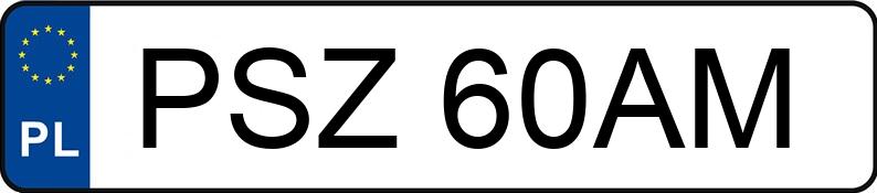 Numer rejestracyjny PSZ 60AM posiada FORD Escort 1.8i MR`95 Flair - PSZ60AM