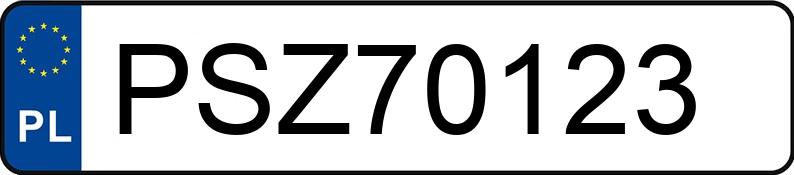 Numer rejestracyjny PSZ 70123 posiada FORD Focus 1.8 TDdi MR`02 E3 FX - PSZ70123