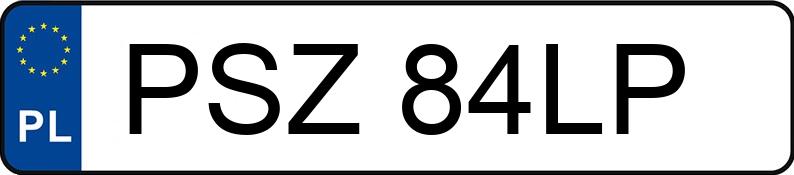 Numer rejestracyjny PSZ 84LP posiada PEUGEOT 309 1.9 Diesel GR - PSZ84LP