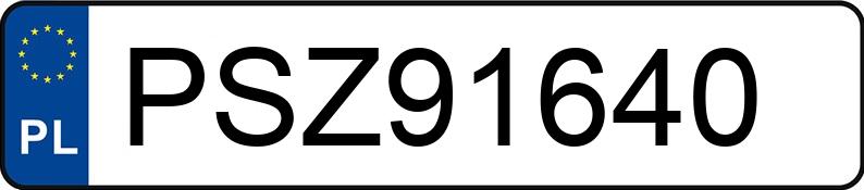 Numer rejestracyjny PSZ 91640 posiada PEUGEOT 206 - PSZ91640