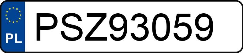 Numer rejestracyjny PSZ 93059 posiada FIAT SEICENTO 900 KAT - PSZ93059