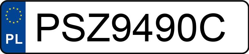 Numer rejestracyjny PSZ 9490C posiada FORD MUSTANG - PSZ9490C