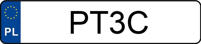 Numer rejestracyjny PT 3C posiada AUDI A4 2.0 QUATTRO - PT3C