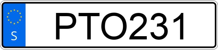 Numer rejestracyjny PTO231 posiada Volvo XC60 I