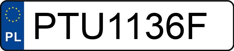 Numer rejestracyjny PTU 1136F posiada VOLKSWAGEN GOLF - PTU1136F