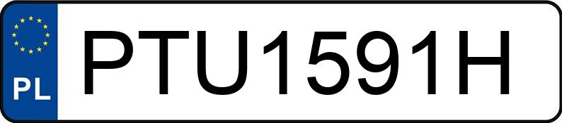 Numer rejestracyjny PTU 1591H posiada RENAULT TRAFIC - PTU1591H