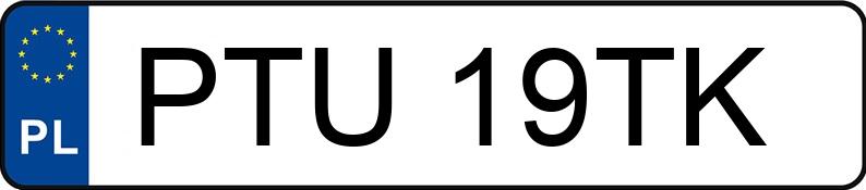 Numer rejestracyjny PTU 19TK posiada RENAULT Safrane TD RN - PTU19TK
