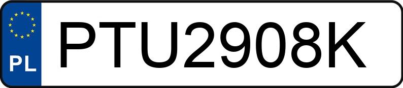 Numer rejestracyjny PTU 2908K posiada FIAT DUCATO - PTU2908K