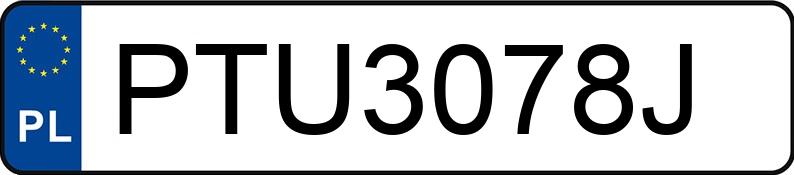 Numer rejestracyjny PTU 3078J posiada FORD FOCUS - PTU3078J