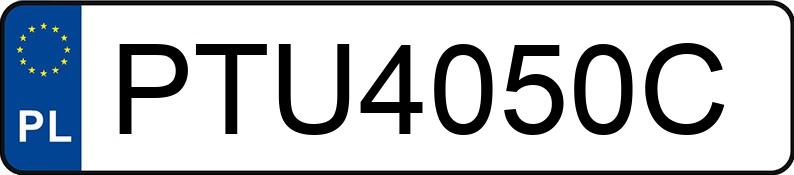 Numer rejestracyjny PTU 4050C posiada VOLKSWAGEN CARAVELLE - PTU4050C