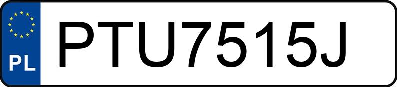Numer rejestracyjny PTU 7515J posiada FIAT 125P 1500 - PTU7515J Numer rejestracyjny PTU 7515J posiada FIAT 125P 1500 - PTU7515J