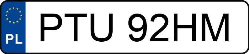 Numer rejestracyjny PTU92HM posiada OPEL Omega B 2.0i Kat. MR`94 Omega B 2.0i Kat. MR`94