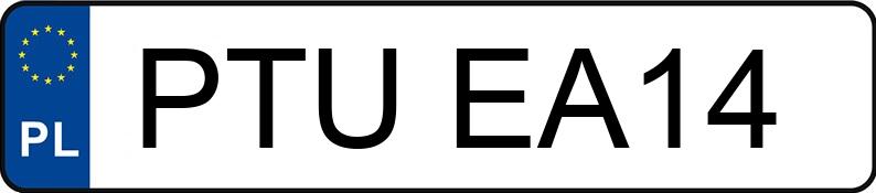Numer rejestracyjny PTU EA14 posiada AUDI A3 1.9 TDI - PTUEA14