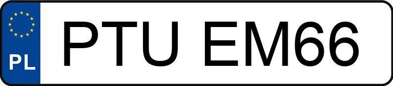 Numer rejestracyjny PTU EM66 posiada MERCEDES-BENZ SPRINTER 210 - PTUEM66