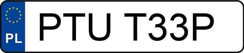 Numer rejestracyjny PTU T33P posiada URSUS C 360 - PTUT33P