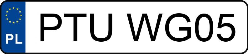 Numer rejestracyjny PTU WG05 posiada OPEL INSIGNIA - PTUWG05