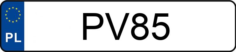 Numer rejestracyjny PV 85 posiada AUDI A4 2.0 TFSI MR`12 E5 B8 A4 2.0 TFSI MR`12 E5 B8 - PV85