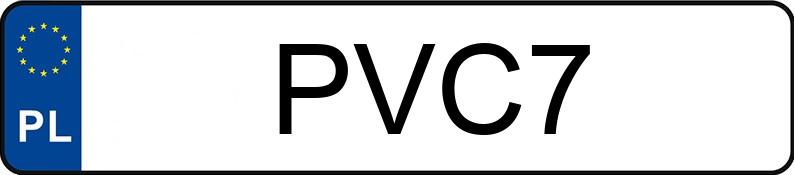 Numer rejestracyjny PVC 7 posiada RAM 1500 - PVC7