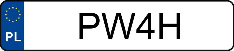 Numer rejestracyjny PW 4H posiada PONTIAC Firebird Formula 5.7 Aut. - PW4H