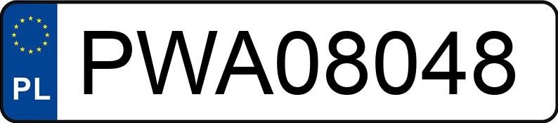 Numer rejestracyjny PWA 08048 posiada BMW 5 - PWA08048