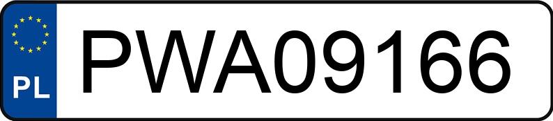 Numer rejestracyjny PWA 09166 posiada RENAULT KANGOO - PWA09166