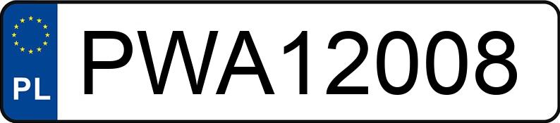 Numer rejestracyjny PWA 12008 posiada FORD FIESTA - PWA12008