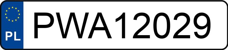 Numer rejestracyjny PWA 12029 posiada OPEL ASTRA 1.4 KAT - PWA12029