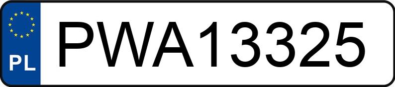 Numer rejestracyjny PWA 13325 posiada SEAT Ibiza 1.4 MR`02 E3 6L Sport - PWA13325 Numer rejestracyjny PWA 13325 posiada SEAT Ibiza 1.4 MR`02 E3 6L Sport - PWA13325