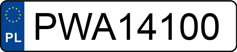 Numer rejestracyjny PWA 14100 posiada SKODA OCTAVIA - PWA14100 Numer rejestracyjny PWA 14100 posiada SKODA OCTAVIA - PWA14100