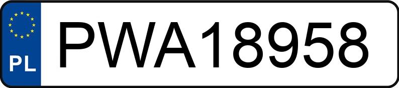 Numer rejestracyjny PWA 18958 posiada PEUGEOT 308 - PWA18958 Numer rejestracyjny PWA 18958 posiada PEUGEOT 308 - PWA18958