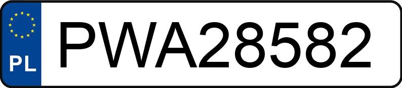 Numer rejestracyjny PWA 28582 posiada MAZDA CX-5 - PWA28582